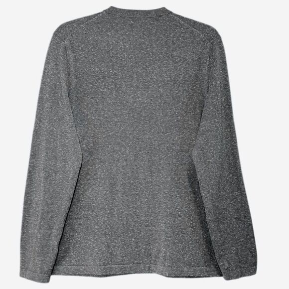 Club Monaco Wool/Silk Blend Henley Sweater in Grey Heather Women’s S - Picture 3 of 7
